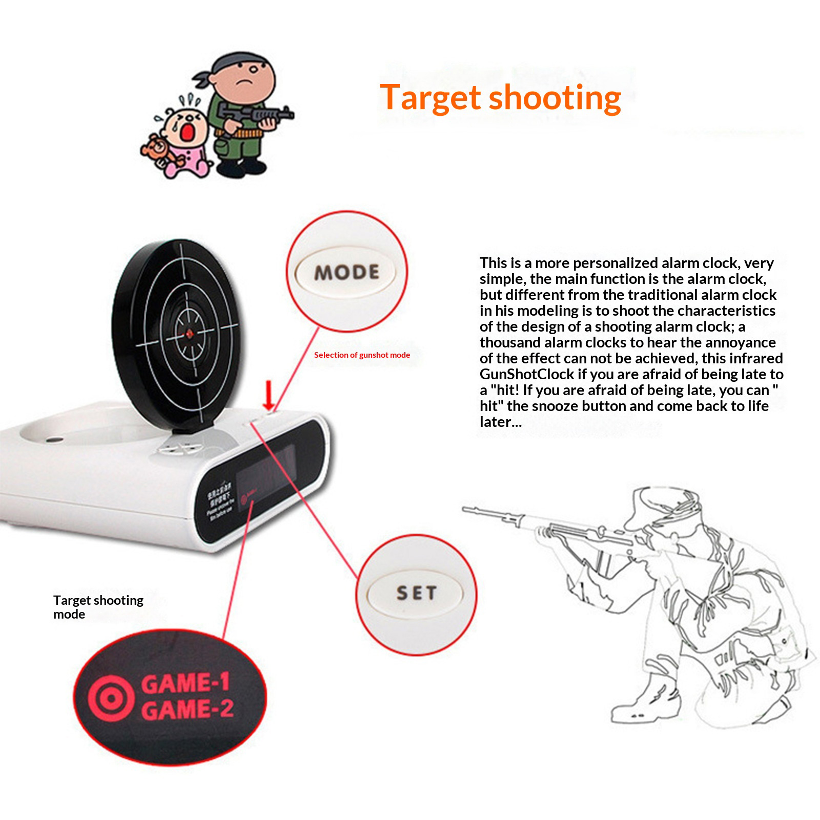Electronics Desk Clock Creativ - Electronics Gadgets To Gift 评论和价格