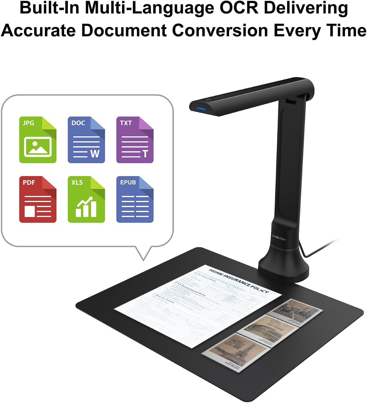 VIISAN DB8401 16MP Document Ca - Document Camera Visualizer 评论和价格