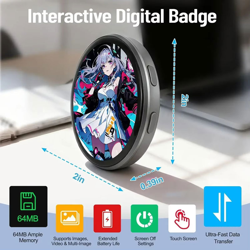 New HD Digital Badge with Elec - Electronics Gadgets Pictures 评论和价格